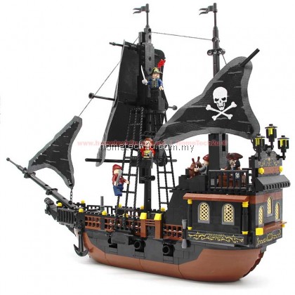 GUDI Building Blocks Compatible with LEGO Black Pearl Pirates of the Caribbean Series Boys Assembled Toys