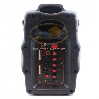 Ampaudio Portable Speaker PA System with Built in USB MP3 Player 