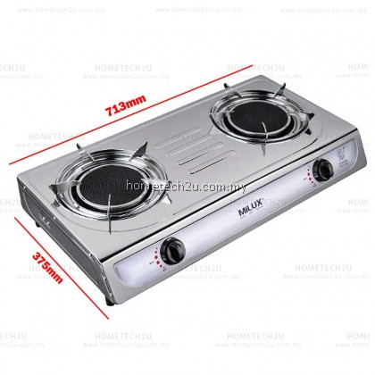 [NEW-SIRIM APPROVED] MILUX INFRARED GAS COOKER MSS-81221R (Gas & Time saving)