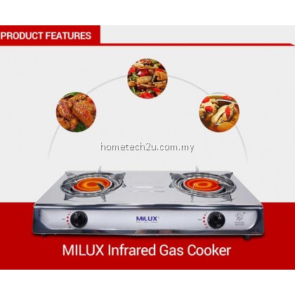 [NEW-SIRIM APPROVED] MILUX INFRARED GAS COOKER MSS-81221R (Gas & Time saving)
