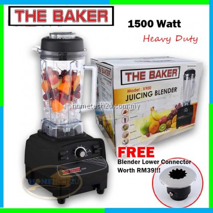 THE BAKER Commercial Heavy Duty Juicing Blender X900 (Free Extra Lower Connector)