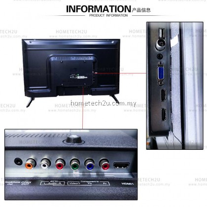 iSONIC LED TV 40" DVBT2 Full HD [With USB Movie Play]+[MYTV inside]