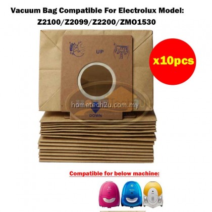 x10pcs OEM Electrolux Vacuum Dust Bag Compatible For Z2100 Z2099 Z2200 ZMO1530
